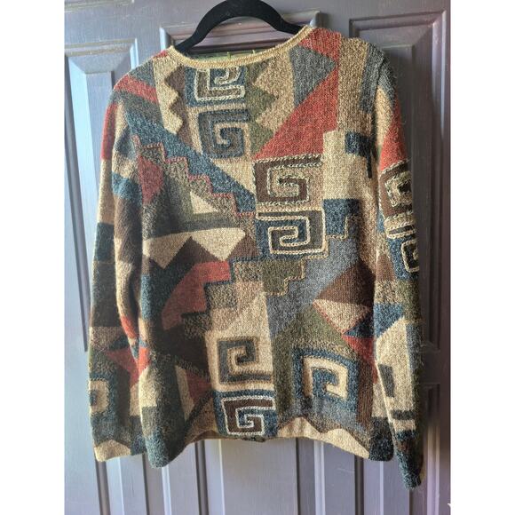 Vintage 100% Baby Alpaca Zip up Cardigan Womens Size Small Fits Like A Medium - Picture 4 of 4